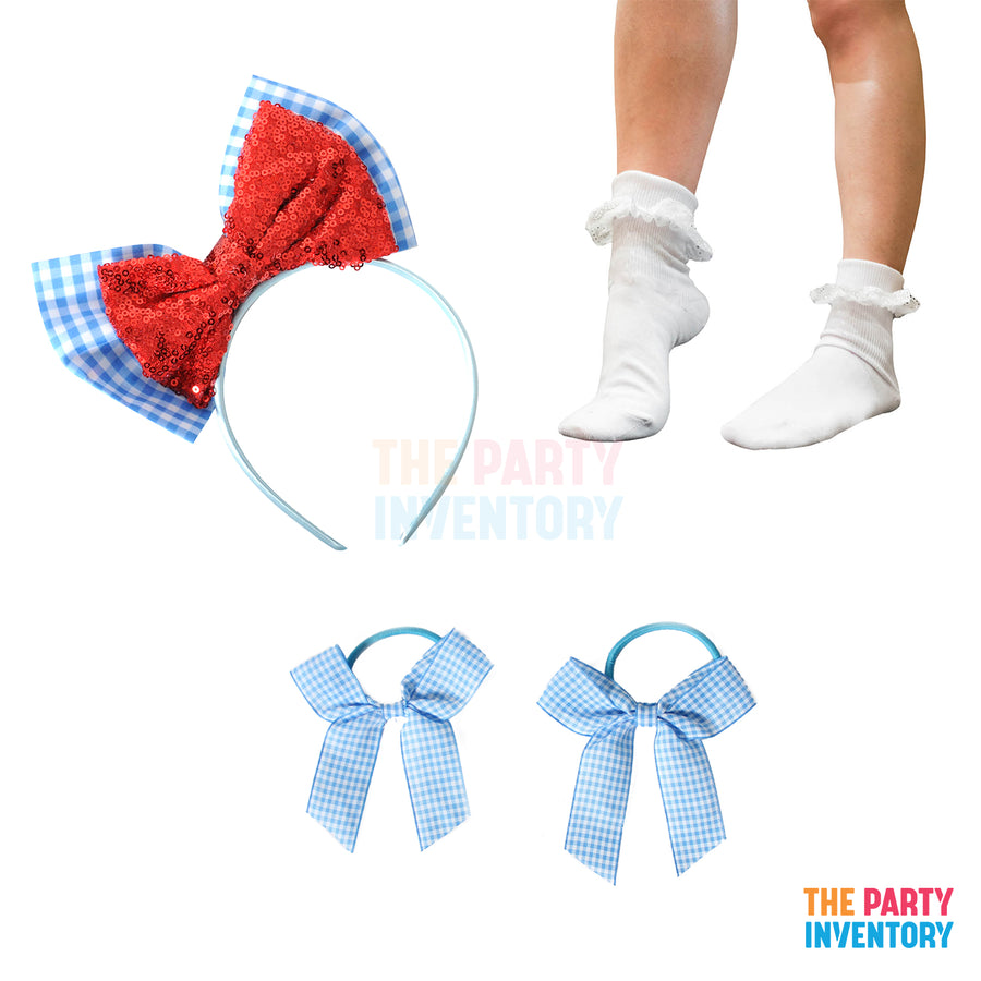 Blue Gingham Girl Accessory Kit