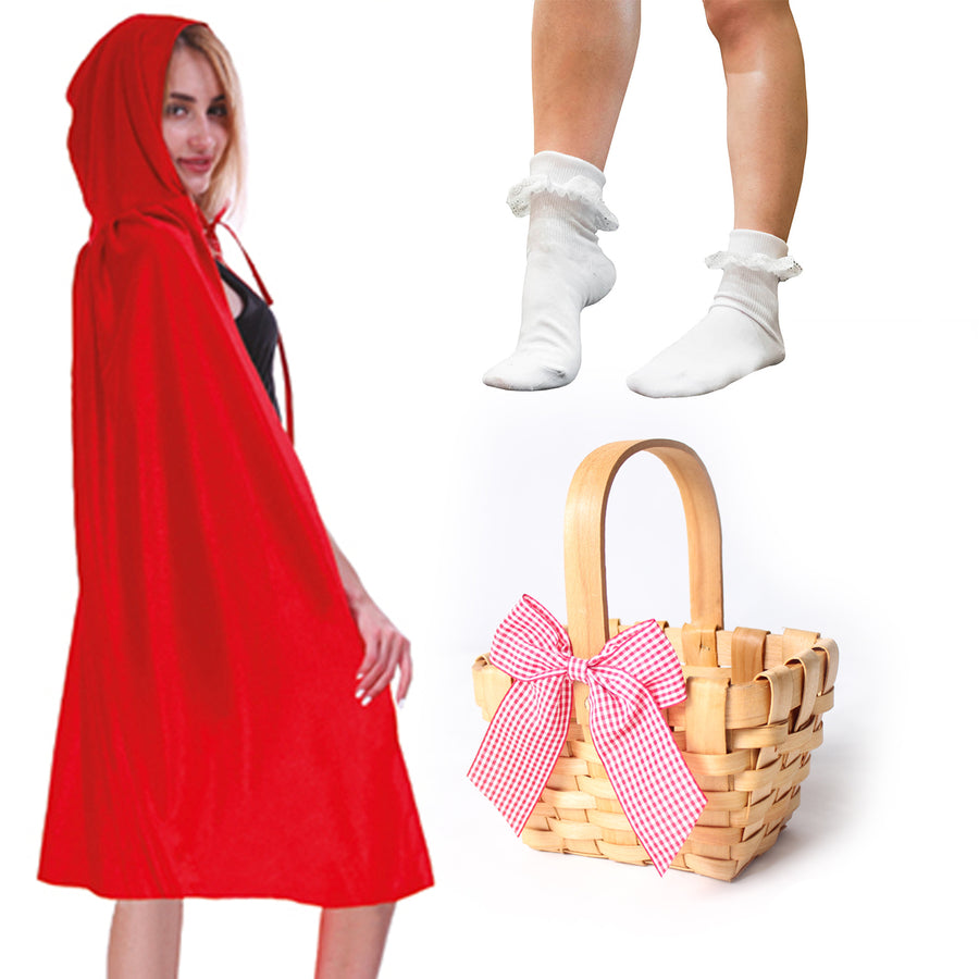 Adult Little Red Cape Costume Kit