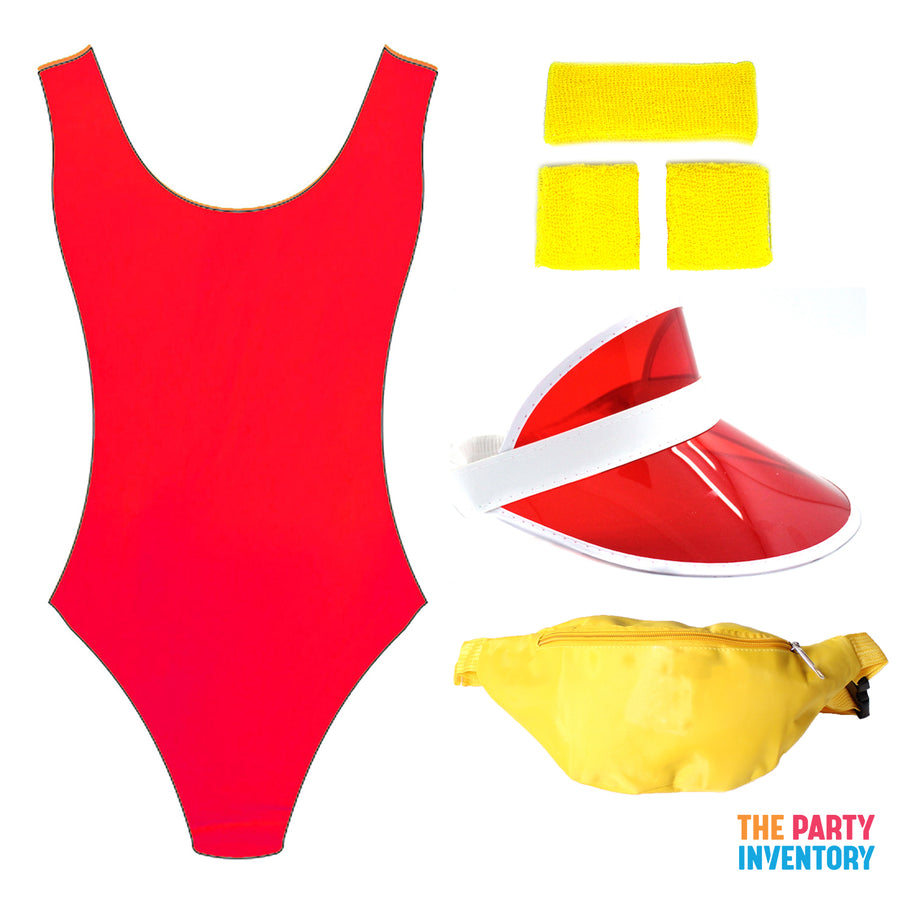 Adult Life Guard Lady Costume Kit