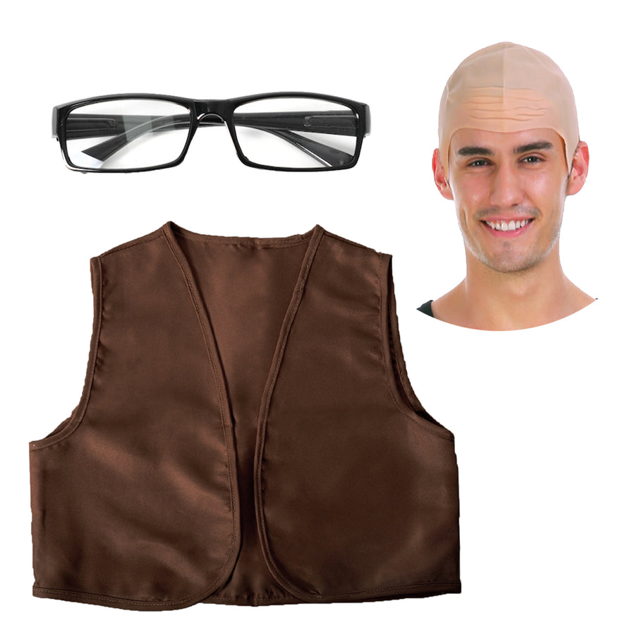 Bald Grandpa Costume Kit (Children/Adult)