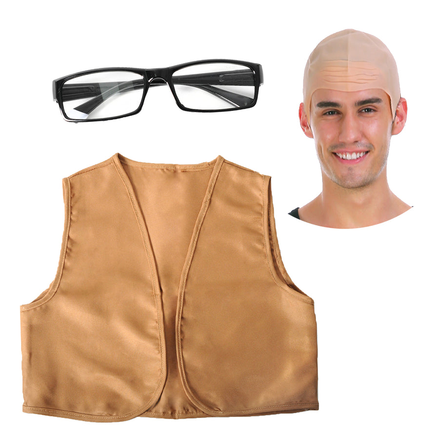 Bald Grandpa Costume Kit (Children/Adult)