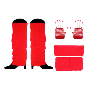 1980s Basics Costume Accessory Kit (Red)