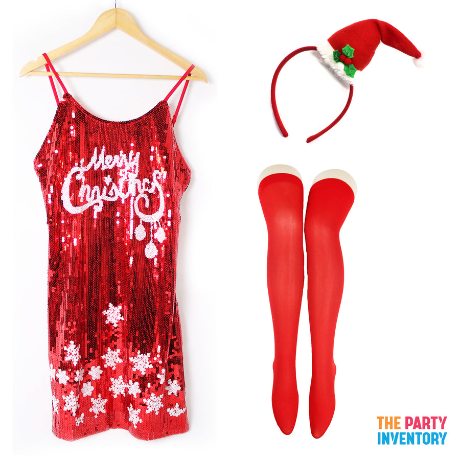 Ladies Merry Christmas Costume Kit