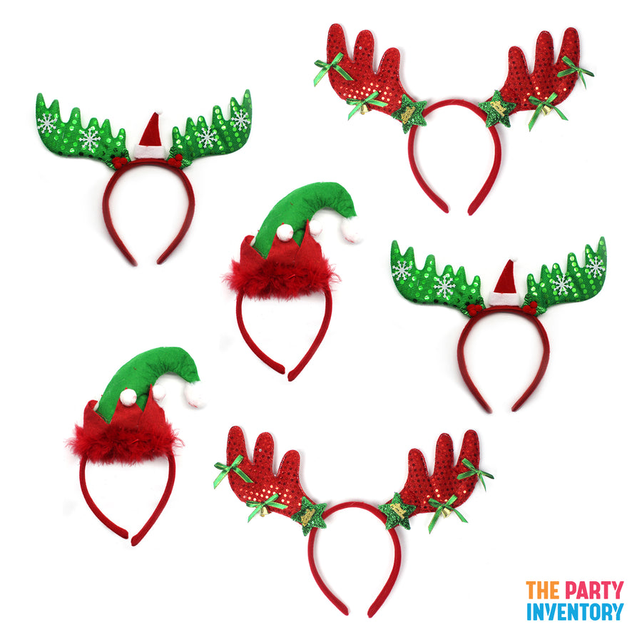 Christmas Headband Photo Prop Kit (6 pack)