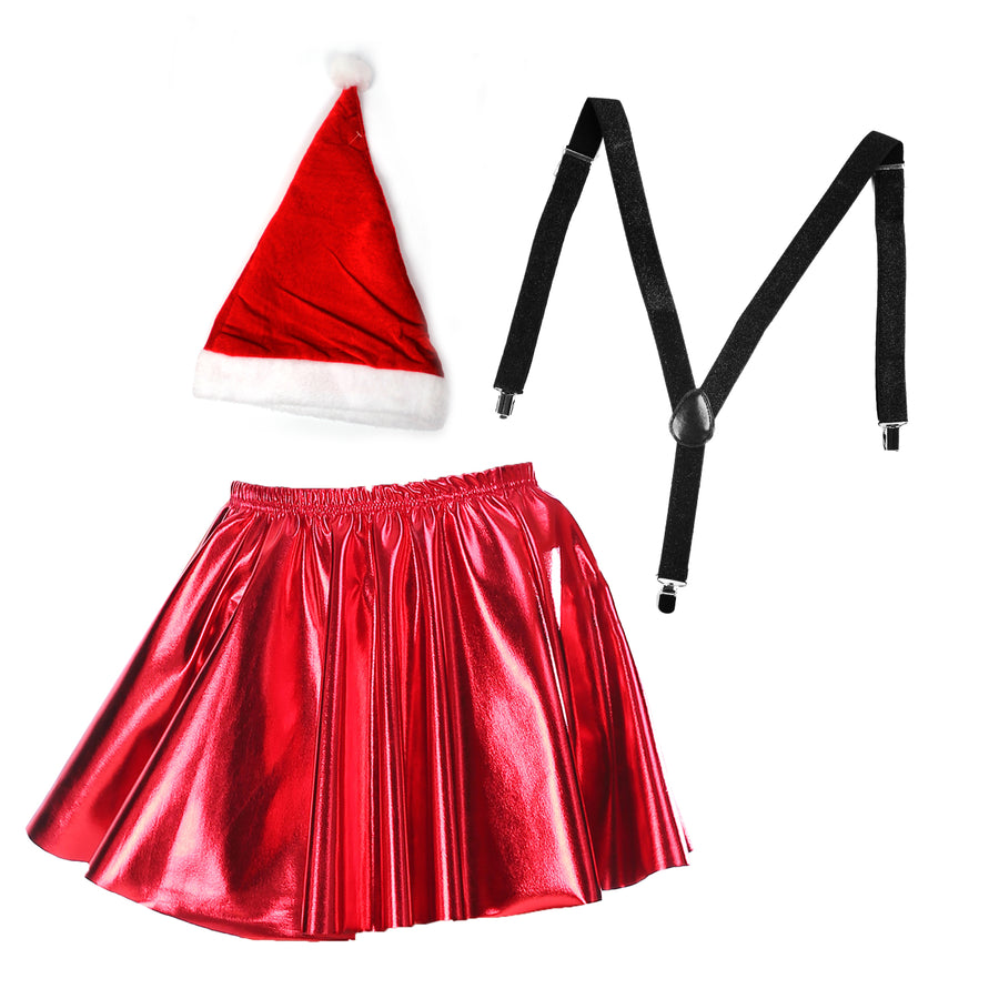 Metallic Christmas Santa Costume Kit (Kids/Adults)