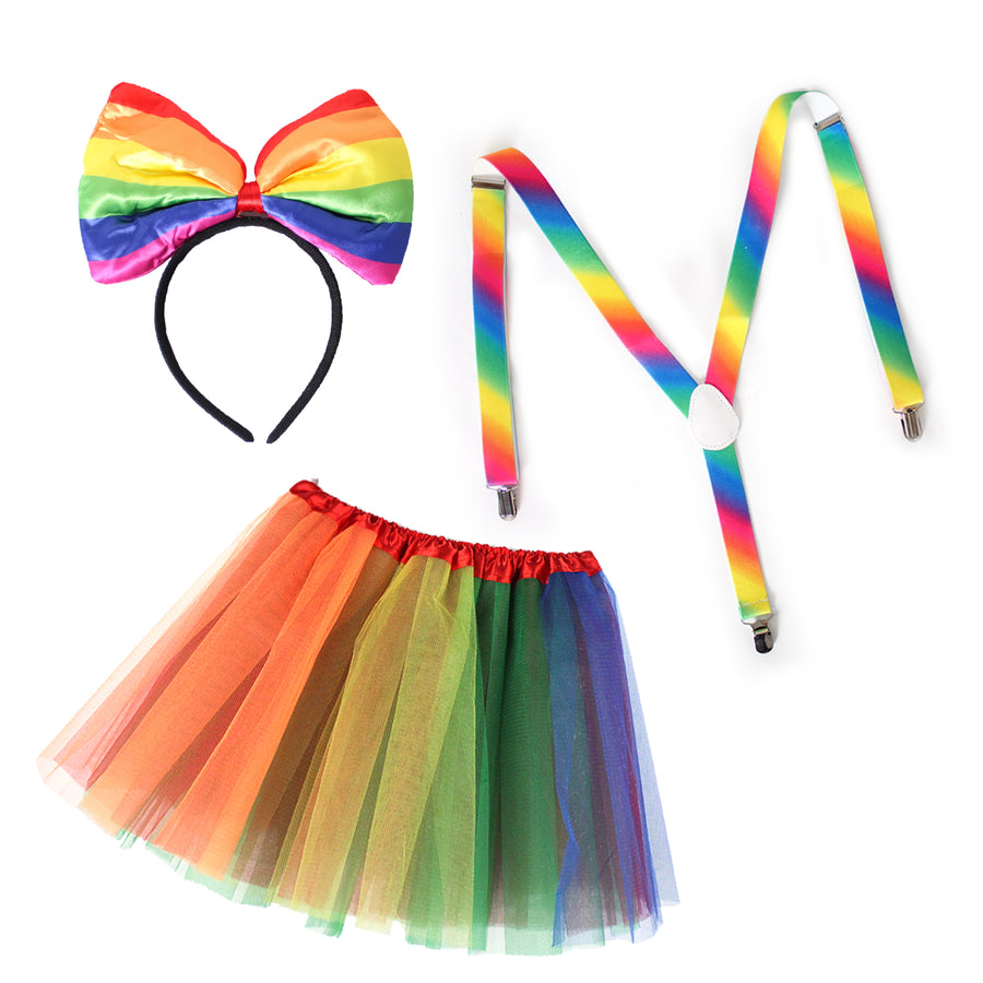 Rainbow Girl Costume Kit (Kids/Adults)