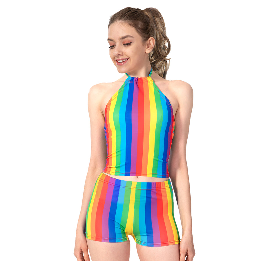 Rainbow Stripe Outfit Costume Kit