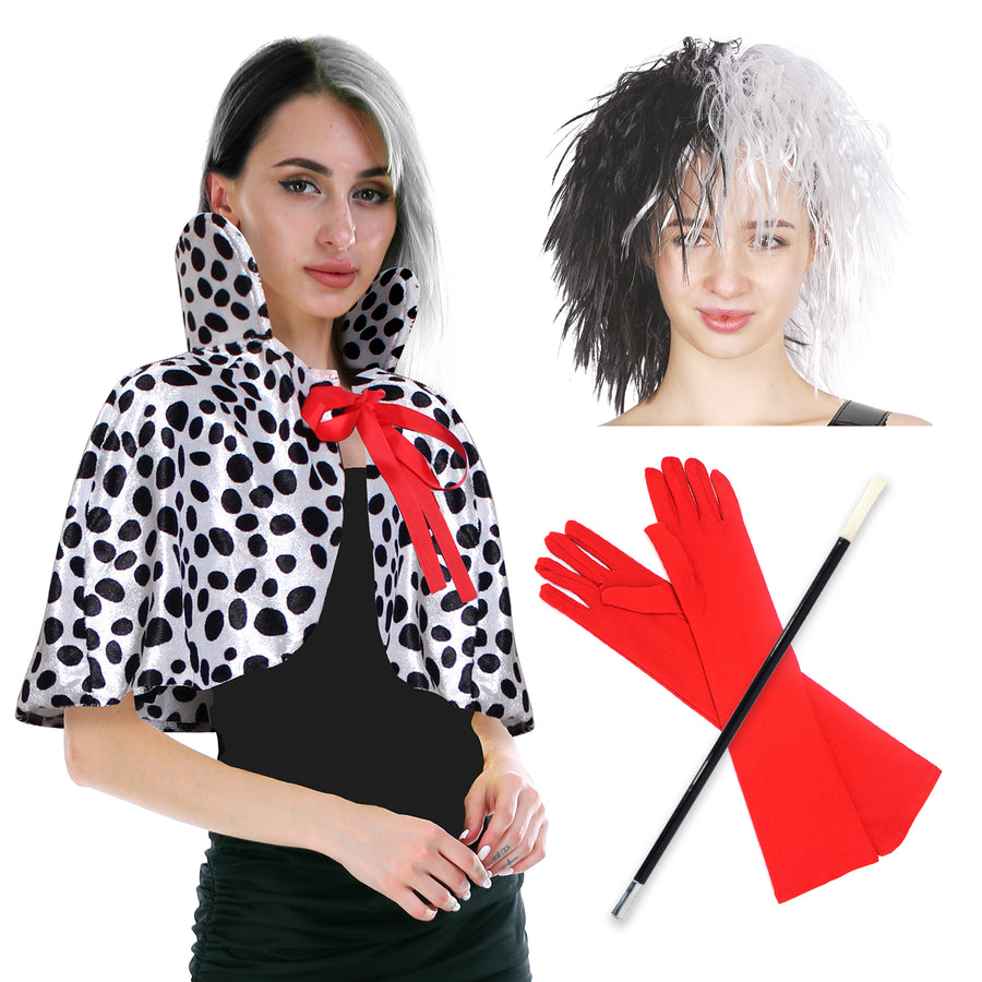 Cruel Dalmatian Lady Costume Kit (Kids/Adult)