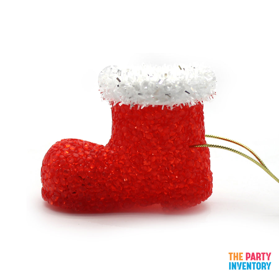 Christmas Light Up Ornament (Santa Boot)