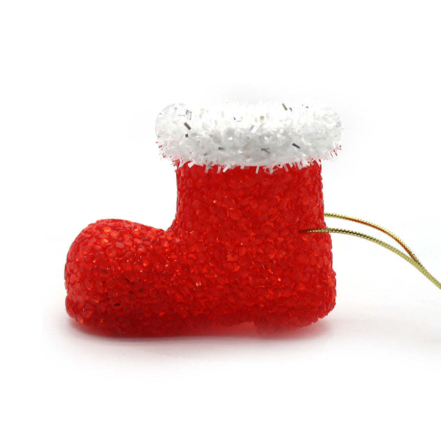 Christmas Light Up Ornament (Santa Boot)