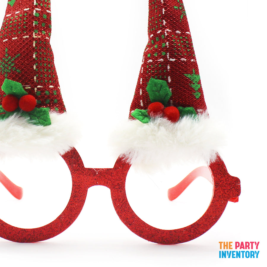 Christmas Elf Hat Party Glasses