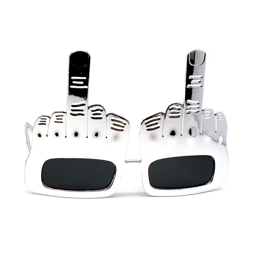 Metallic Middle Finger Party Glasses