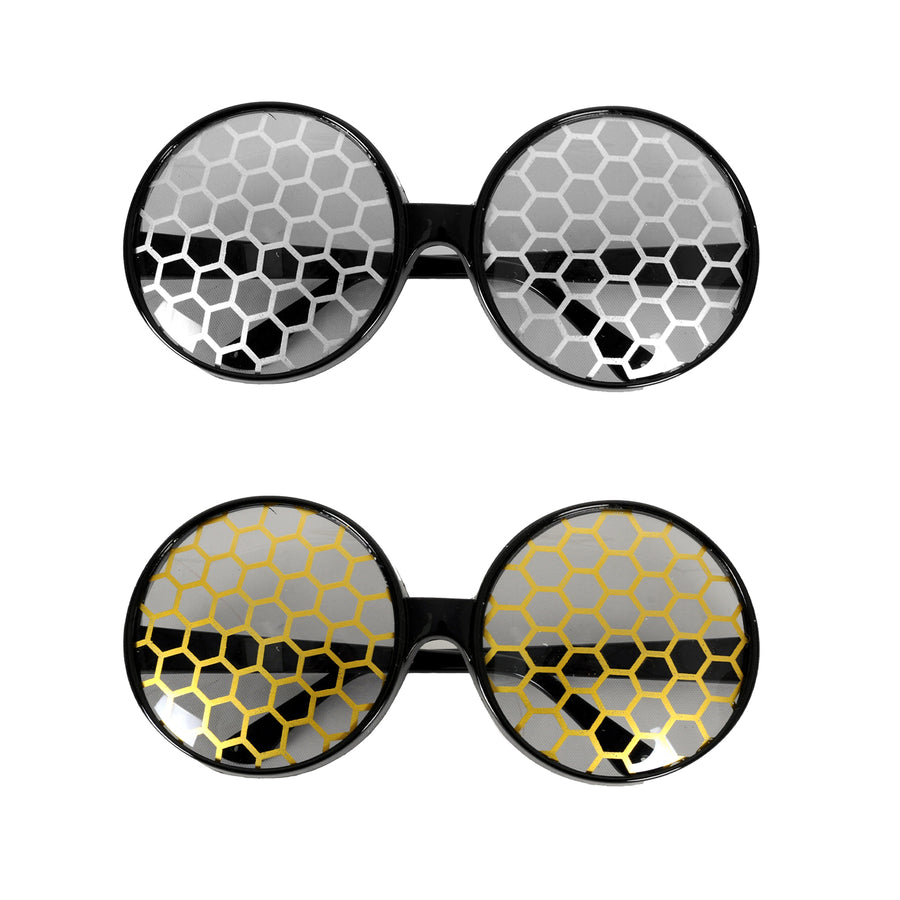 Honeycomb Bug Eyes Party Glasses