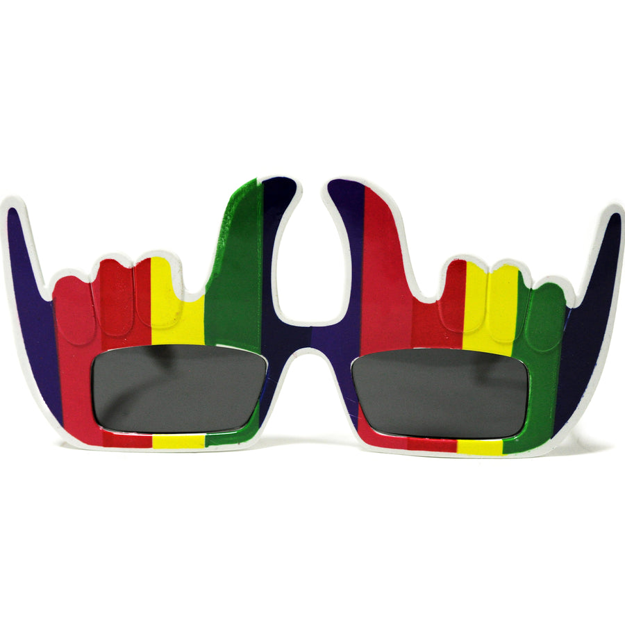 Rock On Rainbow Party Glasses