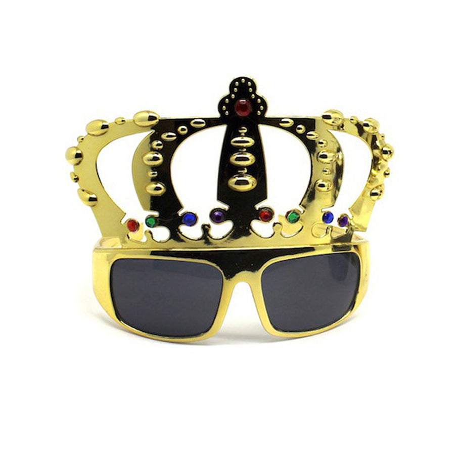 Metallic Crown Party Glasses