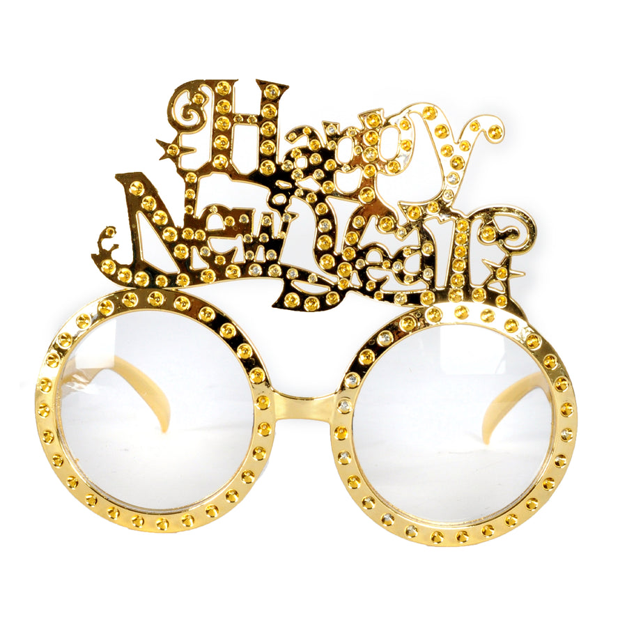 Happy New Year Cursive Party Glasses