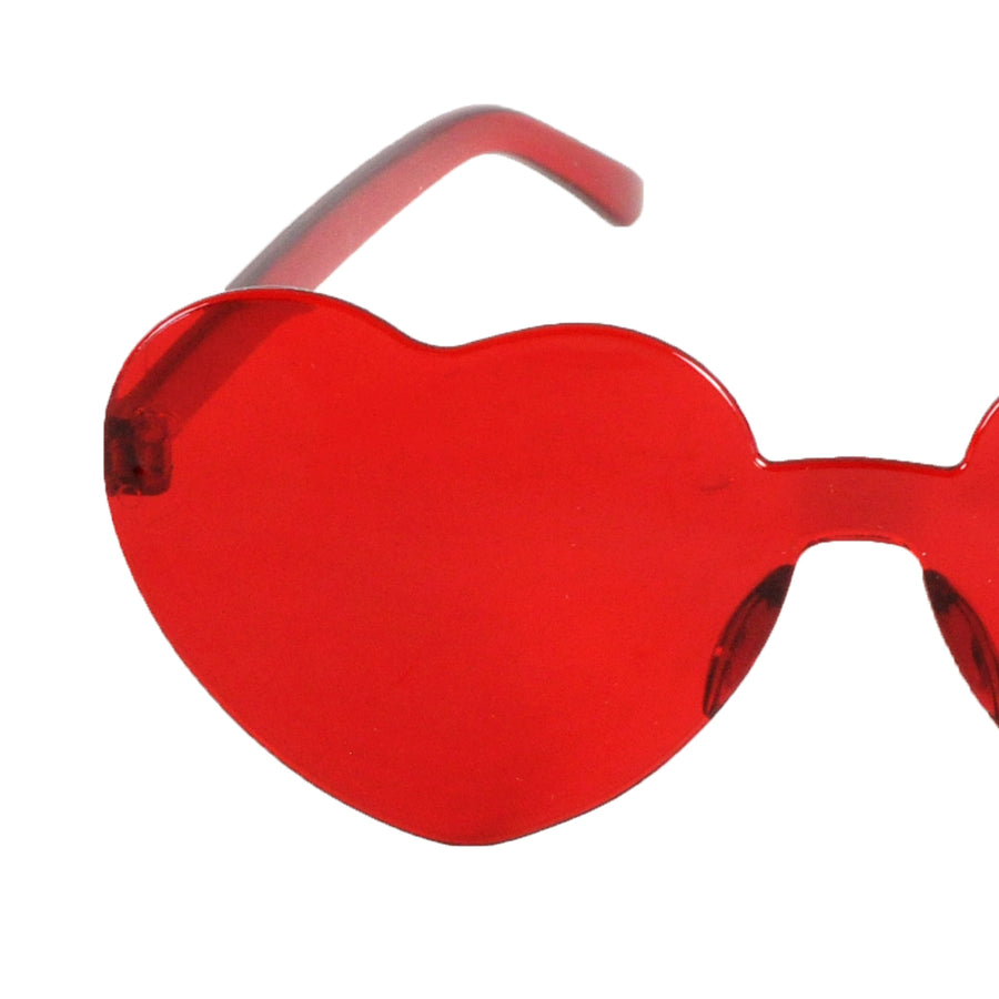 Red Hearts Perspex Party Glasses