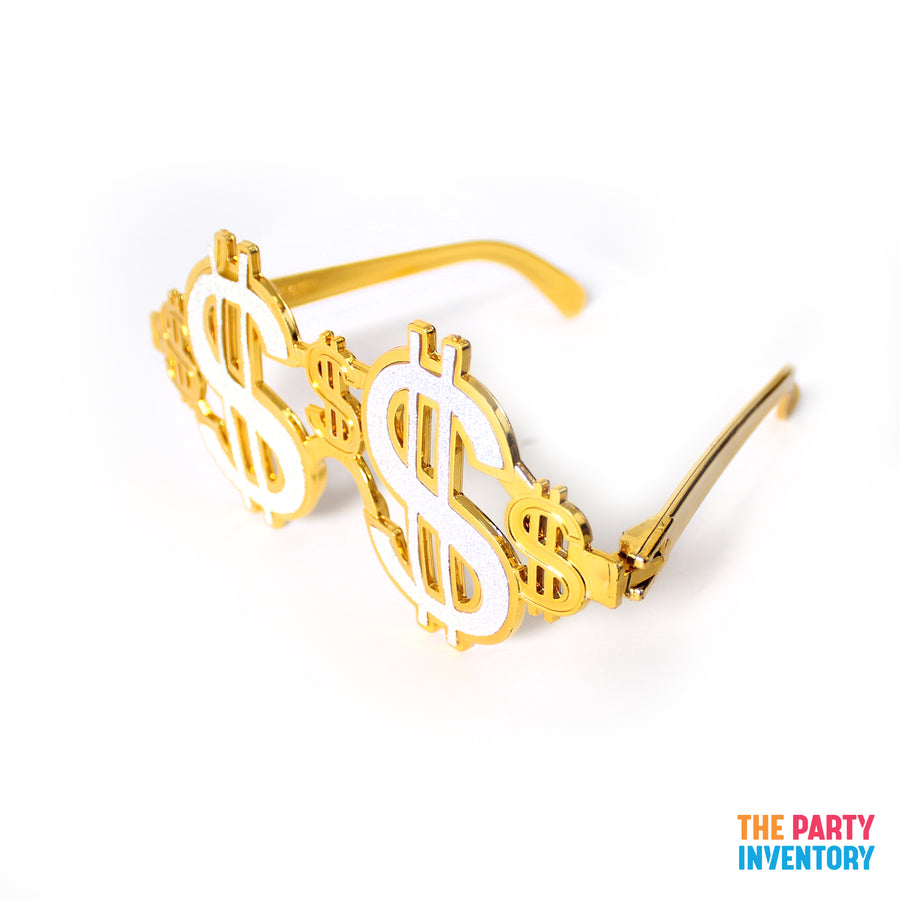 Dollar Sign Thug Party Glasses