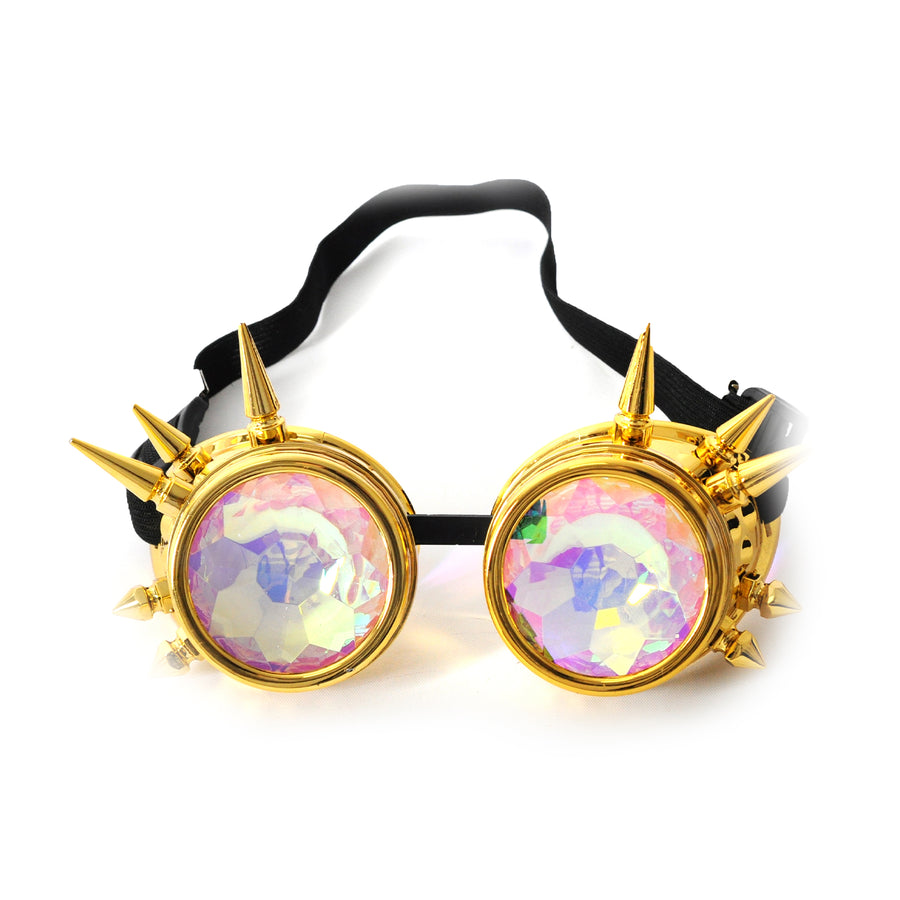 Steam Punk Kaleidoscope Goggles (Gold)