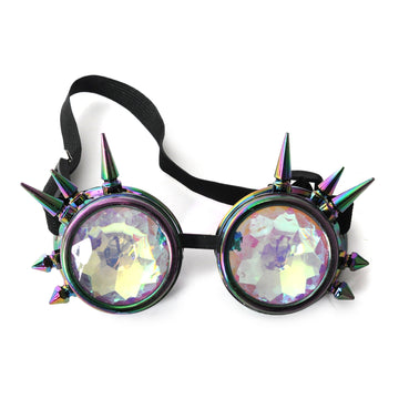 Steam Punk Kaleidoscope Goggles (Rainbow)