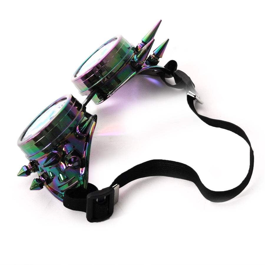 Steam Punk Kaleidoscope Goggles (Rainbow)