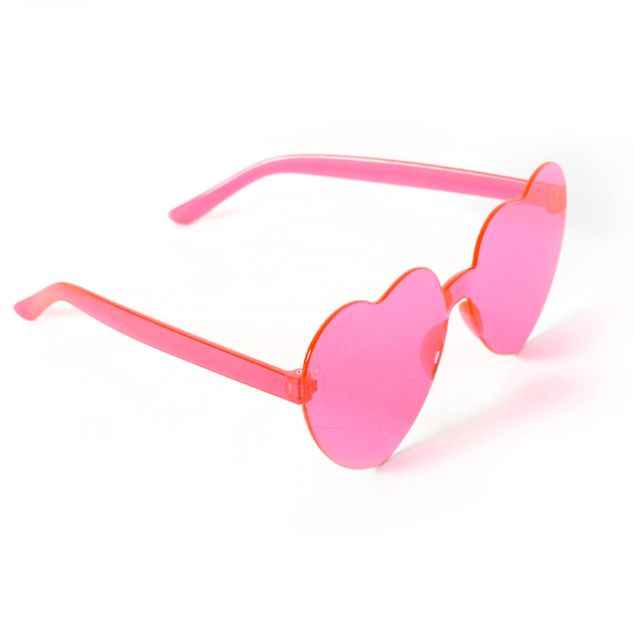 Pink Hearts Perspex Party Glasses