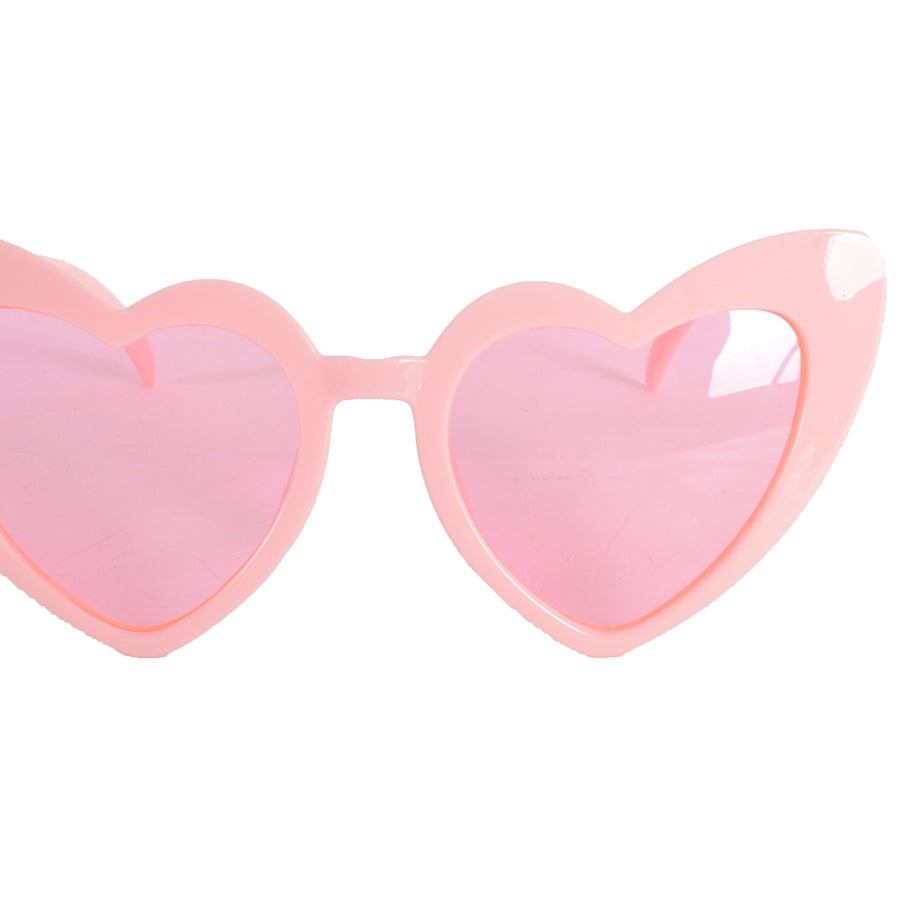 Light Pink Hearts Party Glasses