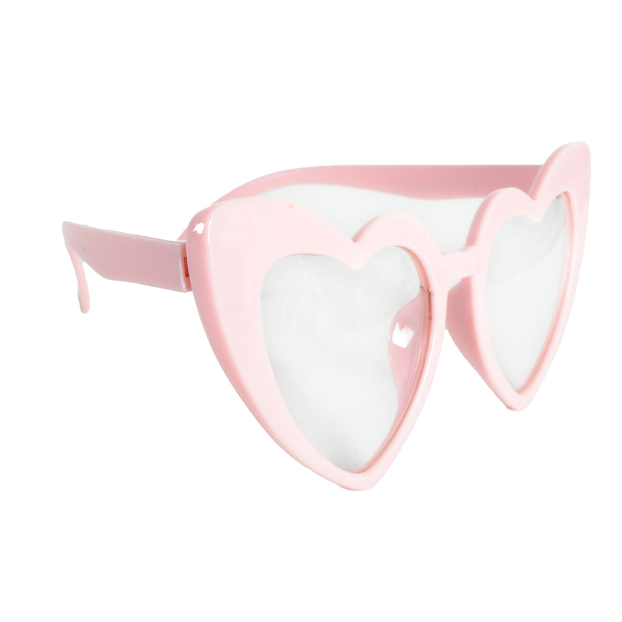 Blush Pink Hearts Party Glasses