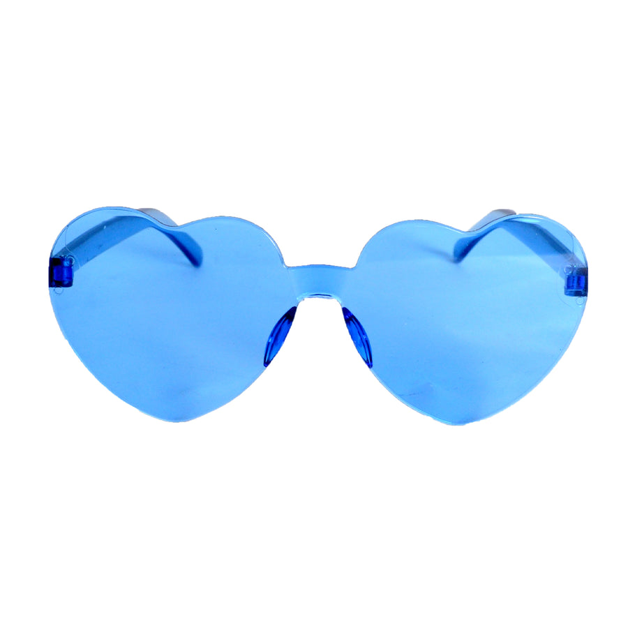 Blue Hearts Perspex Party Glasses