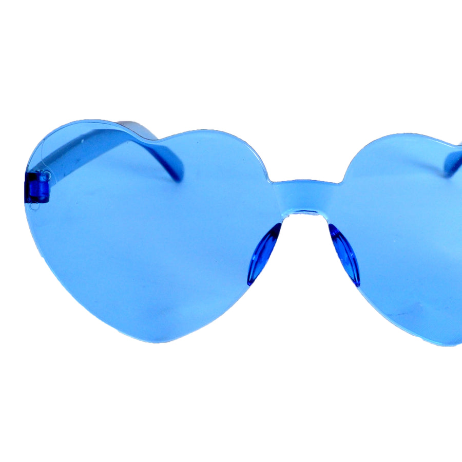 Blue Hearts Perspex Party Glasses