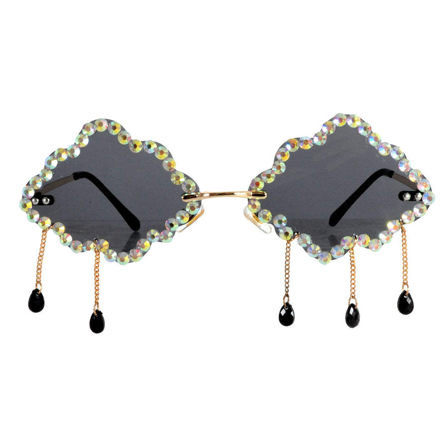 Diamanté Cloud with Jewels Party Glasses