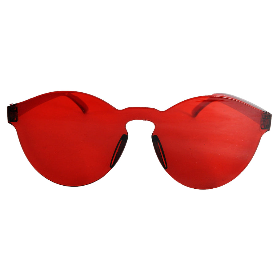 Perspex Wayfarer Party Glasses (Red)