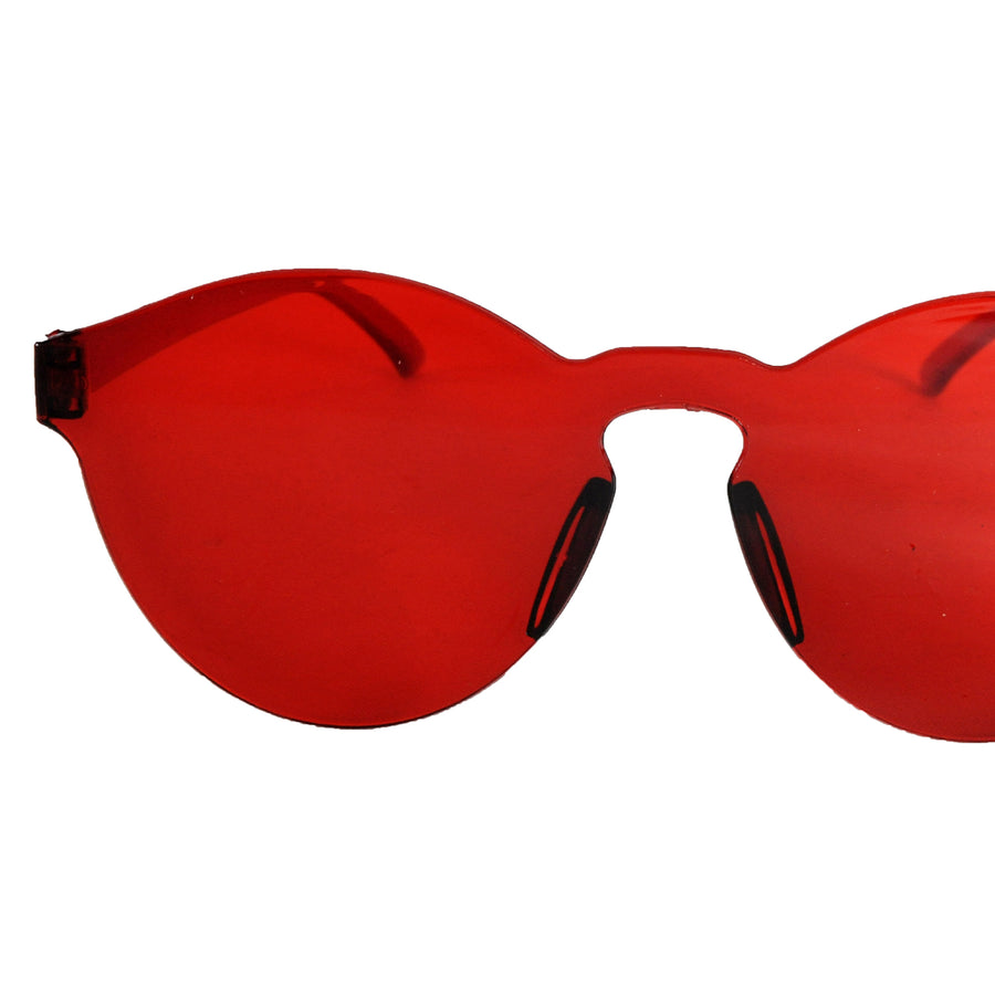 Perspex Wayfarer Party Glasses (Red)