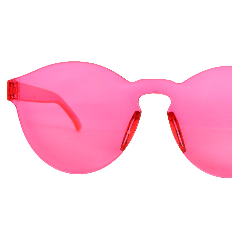 Perspex Wayfarer Party Glasses (Hot Pink)