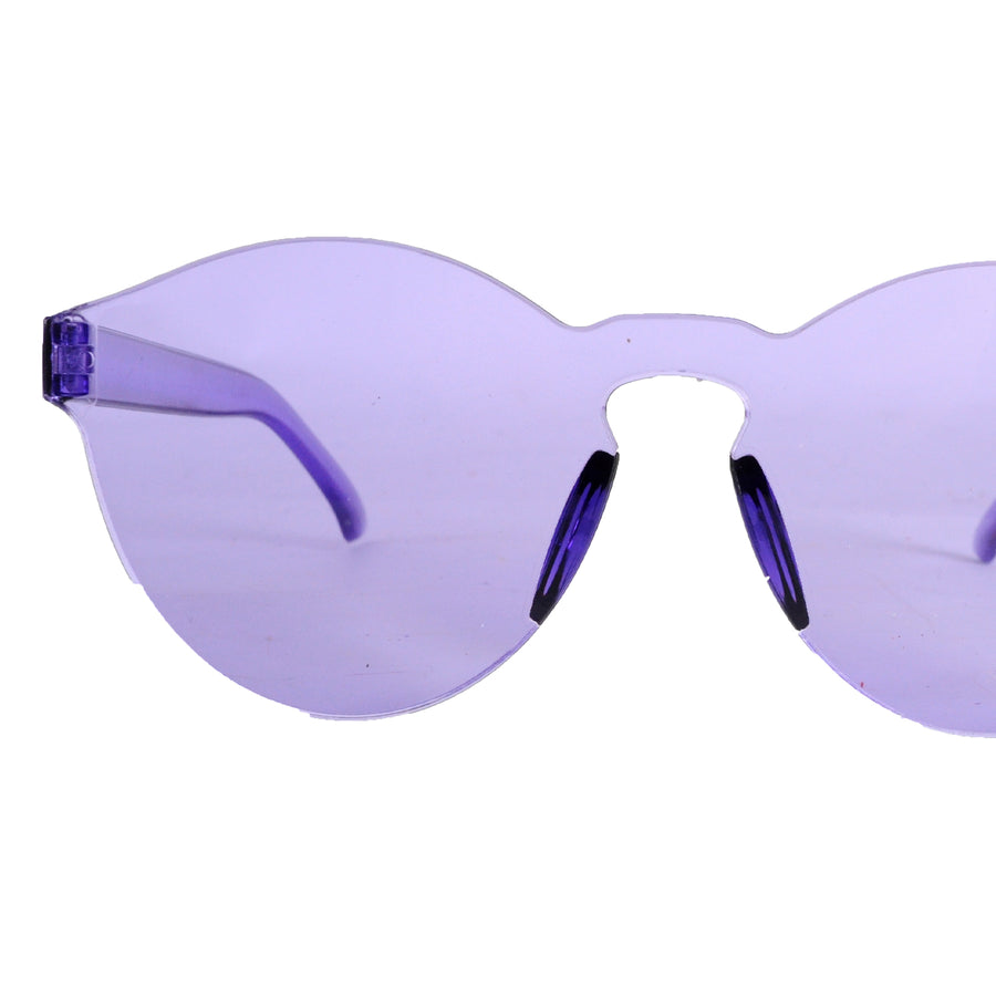 Perspex Wayfarer Party Glasses (Purple)