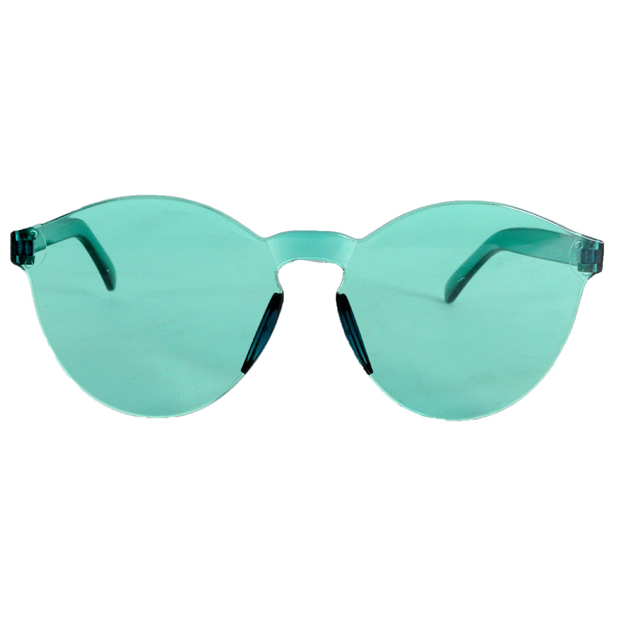 Perspex Wayfarer Party Glasses (Aqua)