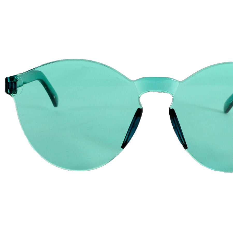 Perspex Wayfarer Party Glasses (Aqua)