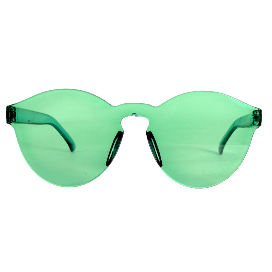 Perspex Wayfarer Party Glasses (Aqua)