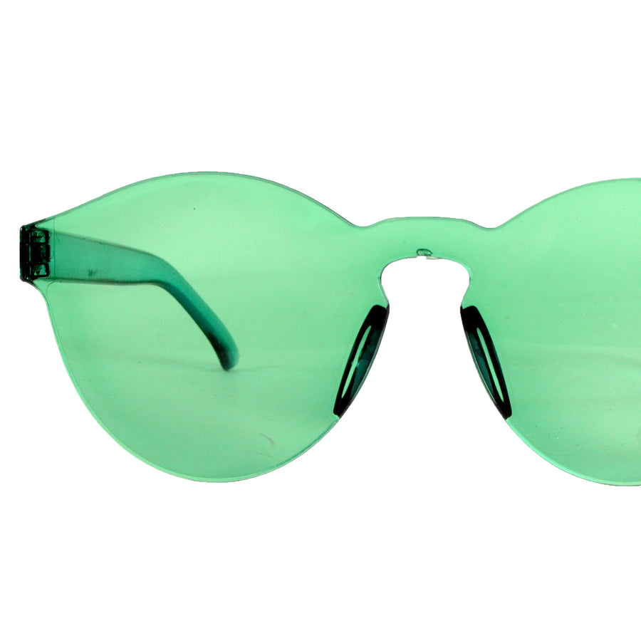 Perspex Wayfarer Party Glasses (Green)