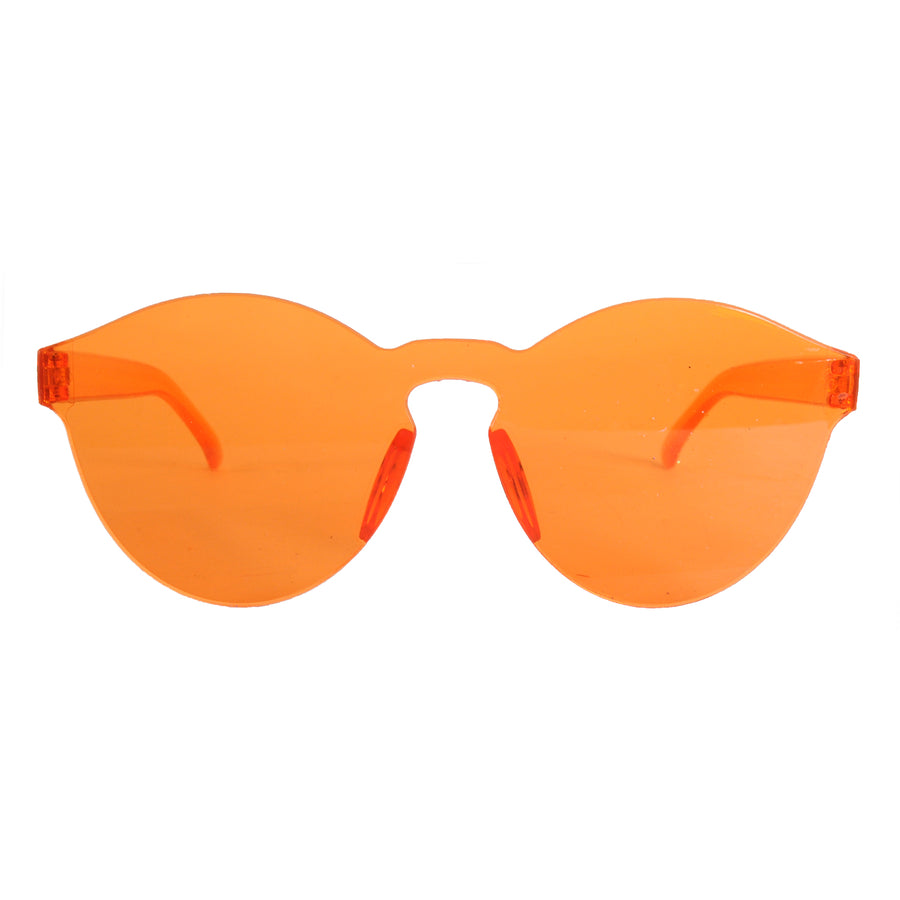 Perspex Wayfarer Party Glasses (Orange)