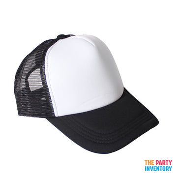 Black Half Mesh Baseball Cap