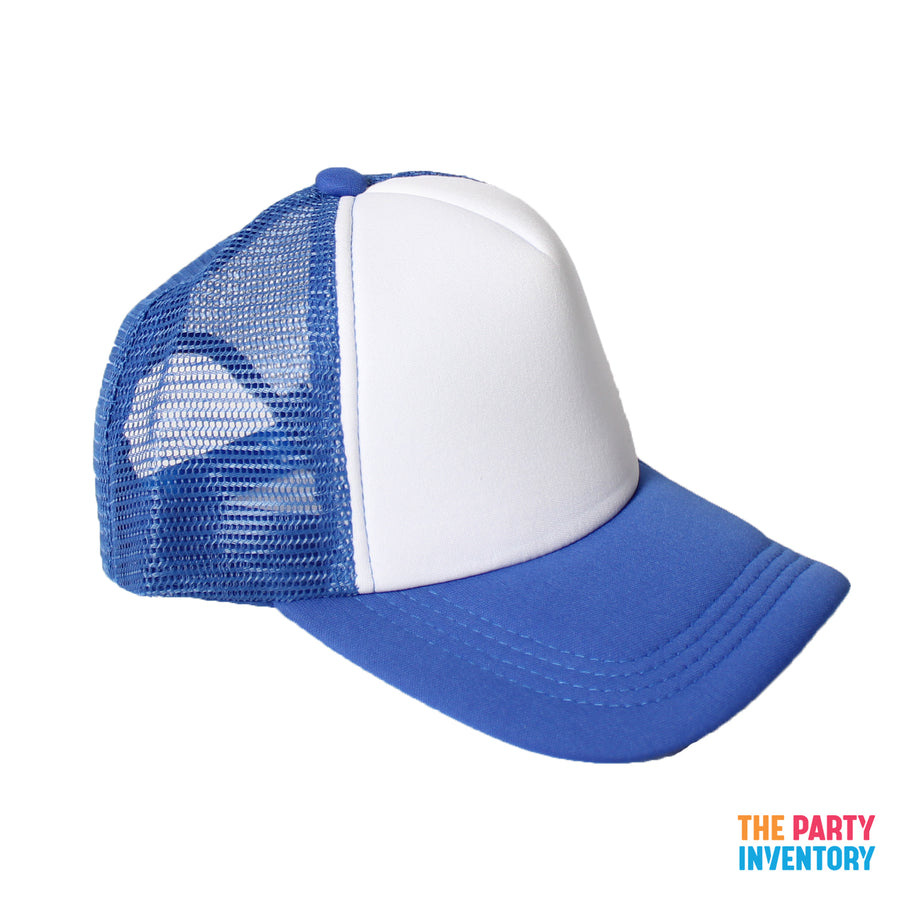 Blue Half Mesh Baseball Cap