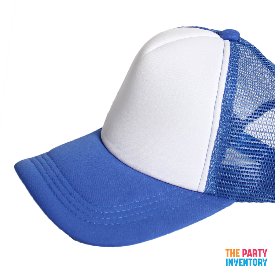 Blue Half Mesh Baseball Cap