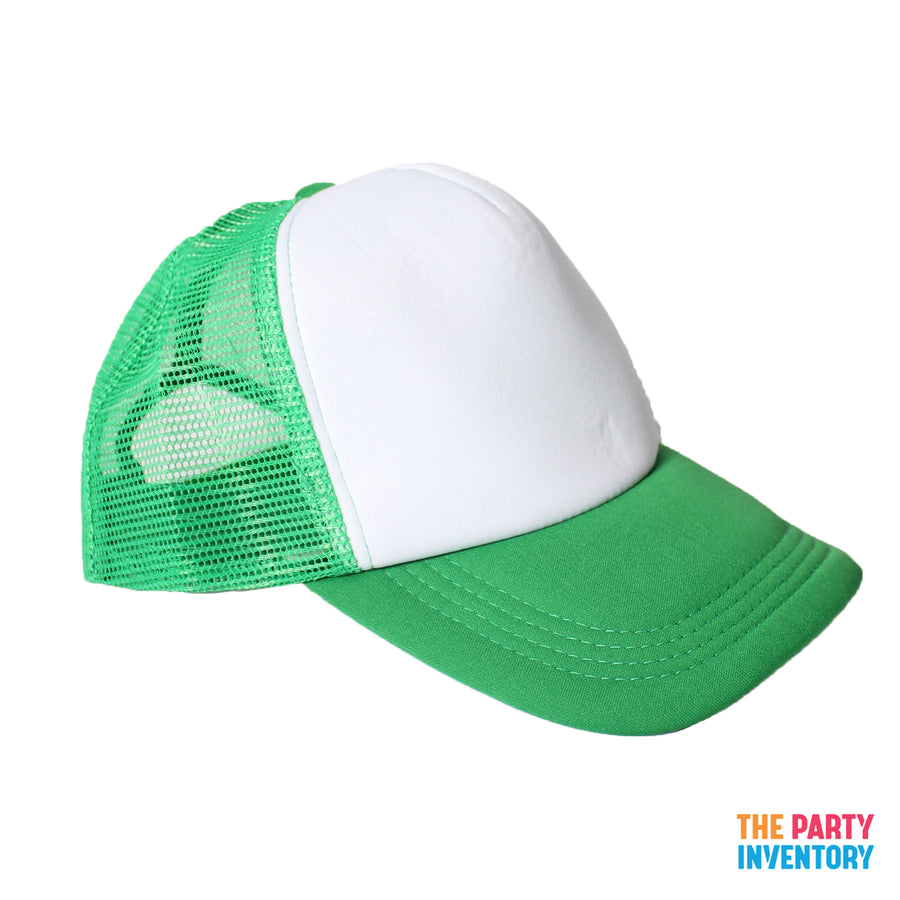 Green Half Mesh Baseball Cap