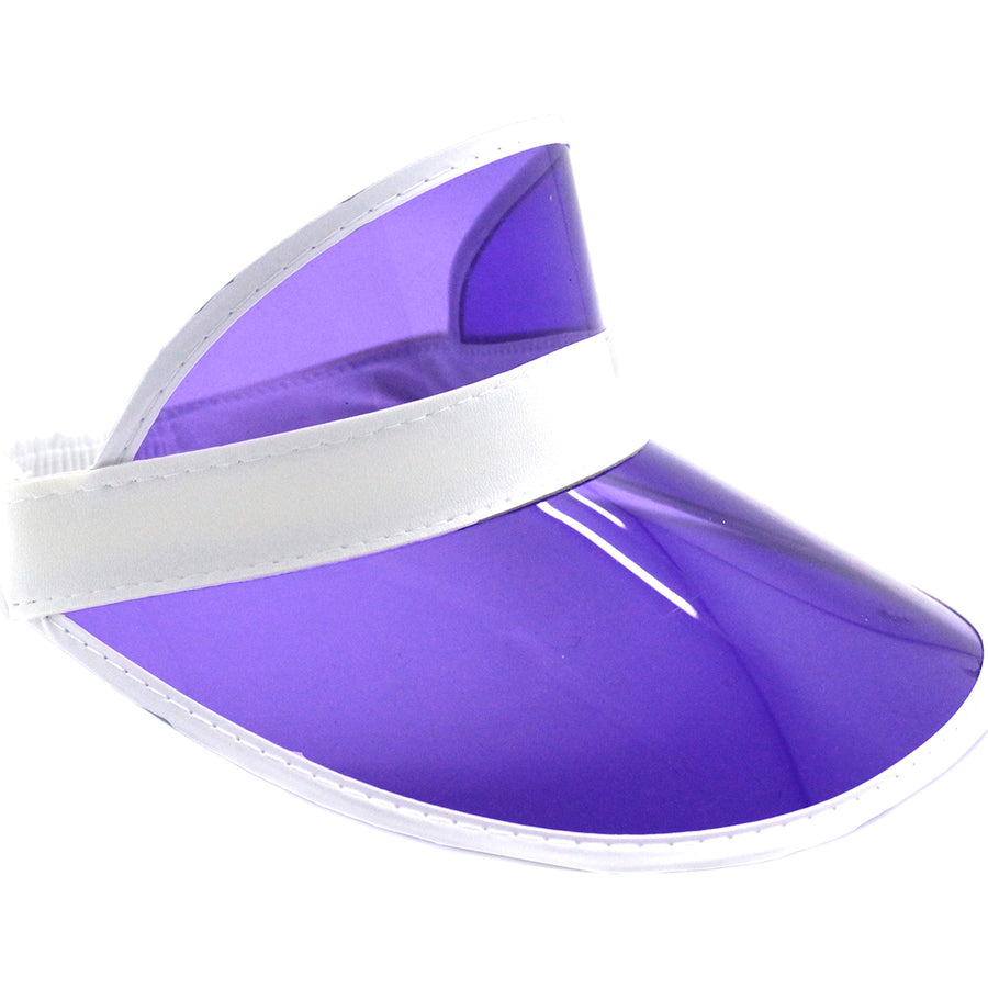 Perspex Visor White Rim (Purple)