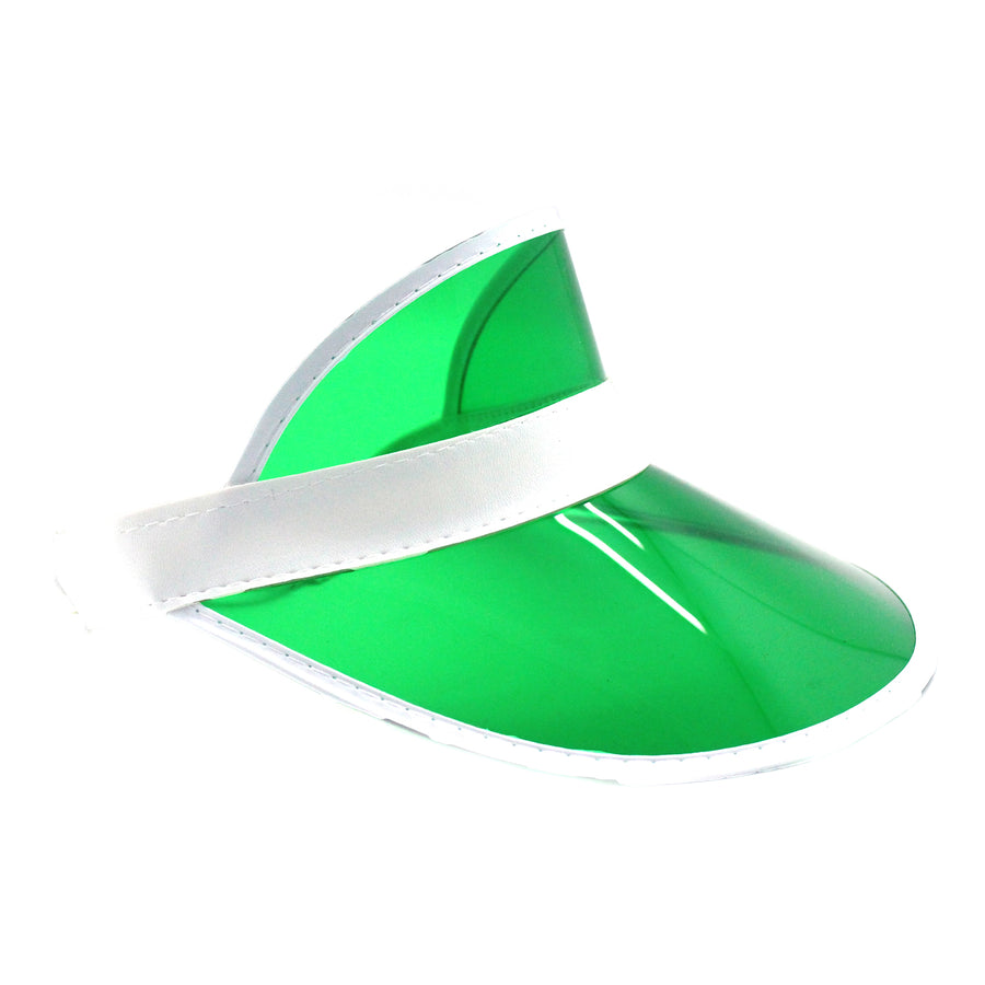 Perspex Visor White Rim (Green)