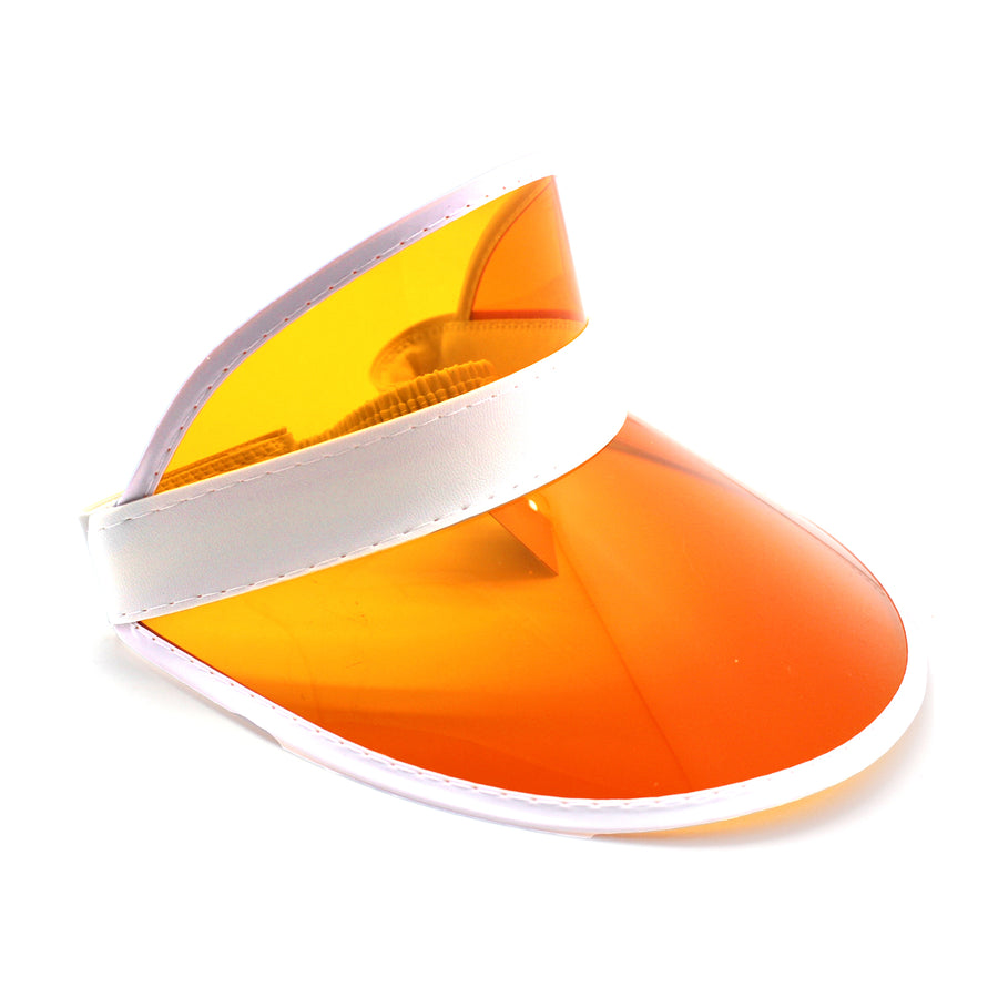 Perspex Visor White Rim (Orange)