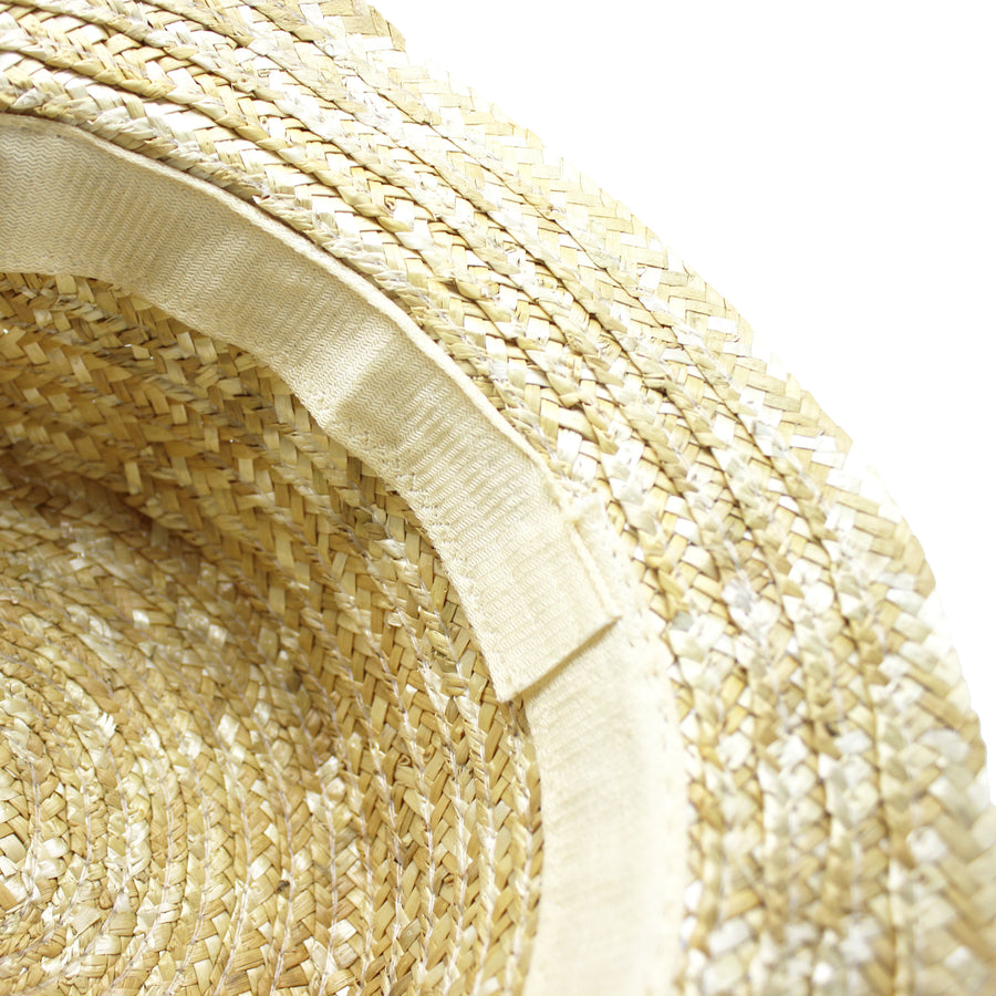 1920s Gatsby Straw Hat  with Ribbon