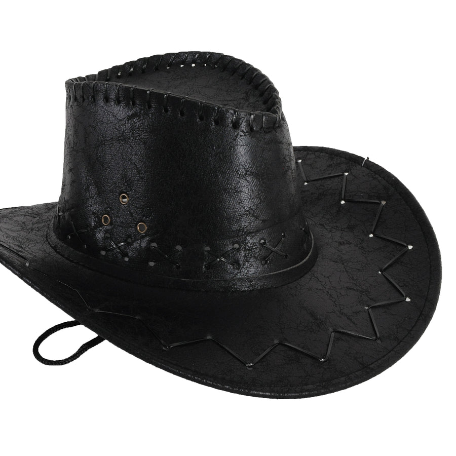 Black Vinyl Cowboy Hat