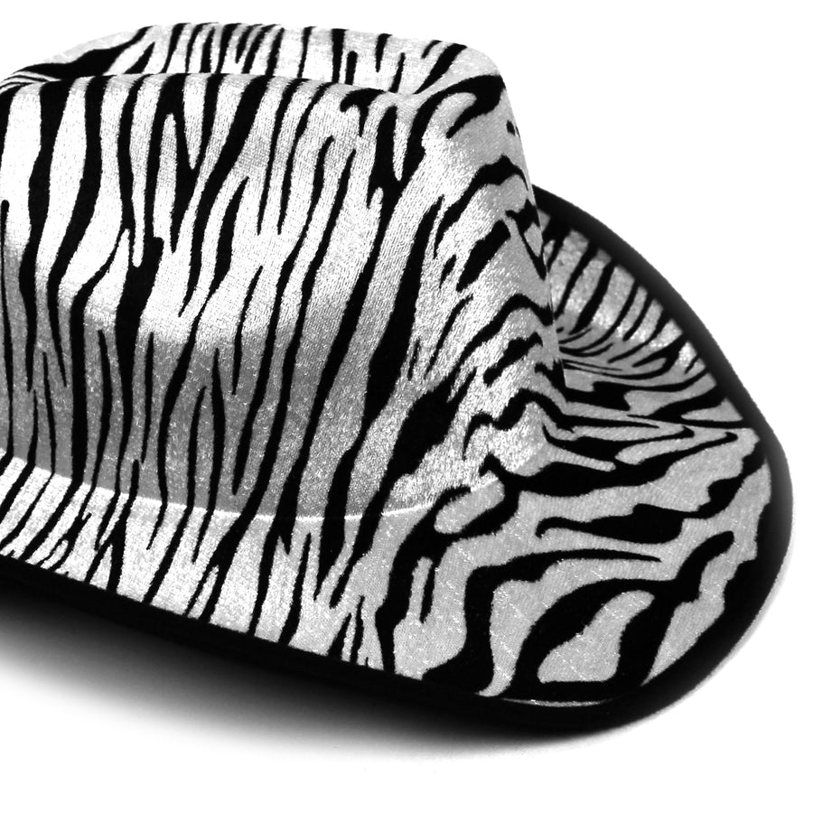 Animal Print Cowboy Hat (Zebra)